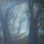 Wander through the night forest 26x32'' acrylic, canvas $3200